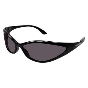 A0681Z New BALENCIAGA Everyday Black Shield BB0285S 001 Sunglasses Women